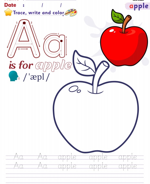 تحميل كراسة تلوين الحروف الانجليزية للأطفال