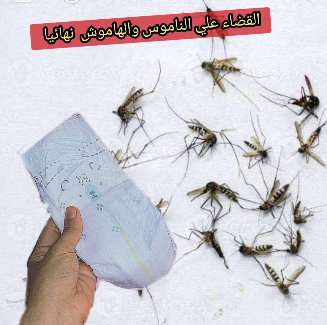 بالحفاضة( البامبرز )هتتخلصي من الناموس والذباب نهائيا للأبد بدون مبيدات حشريه