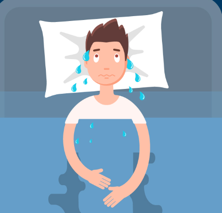 أسباب التعرق أثناء النوم للرجال