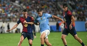 نتيجة مباراة مانشستر سيتي وبرشلونة في كأس فلوريدا الودية