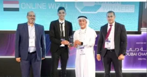 طالب بجامعة حلوان يفوز بالمركز الثاني في مسابقة دبي