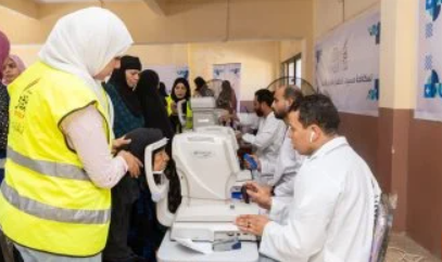 قافلة طبية من صندوق تحيا مصر لفحص ضعف الإبصار ببني سويف