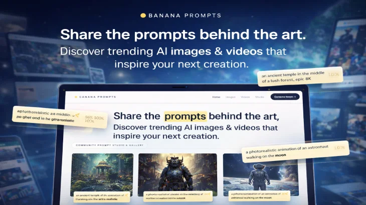 Banana Prompts: شارِك البرومبتات واكتشف قوة الذكاء الاصطناعي في صناعة الصور والفيديوهات