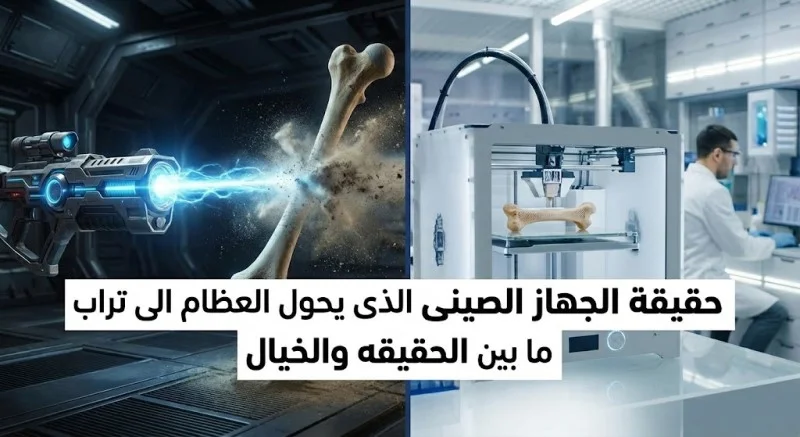 حقيقة “الجهاز الصيني الذي يحوّل العظام إلى تراب” | تحقيق علمي-صحفي بين الشائعة والواقع
