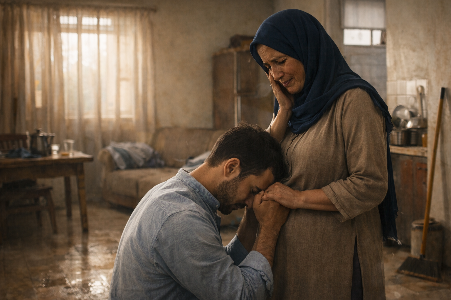 حين تحولت أم إلى خادمة في بيتها بسبب زوجة ابنها… قصة مؤثرة عن بر الوالدين والظلم الأسري