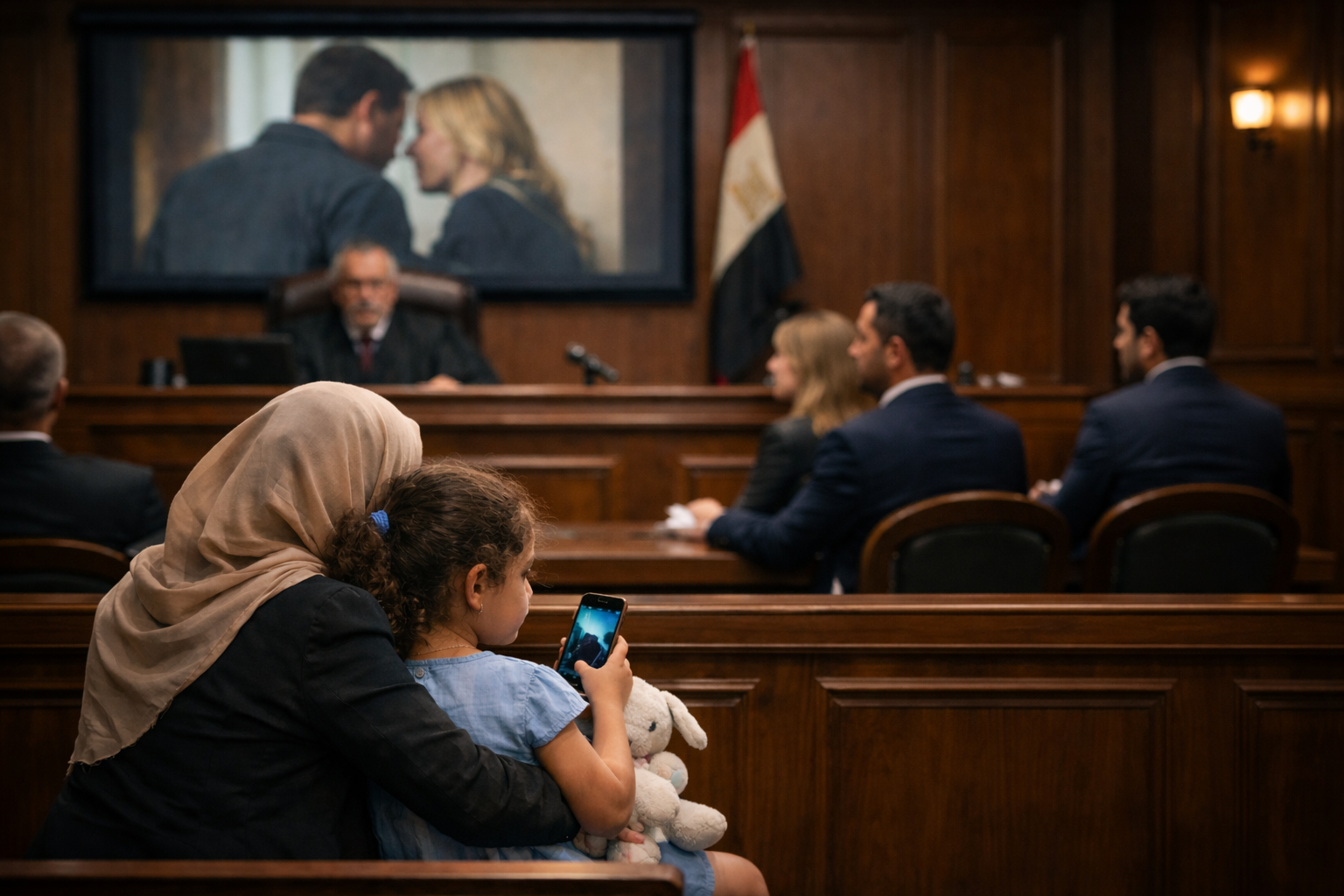 في جلسة الطلاق… حين طلبت ابنتي من القاضي تشغيل فيديو غيّر كل شيء