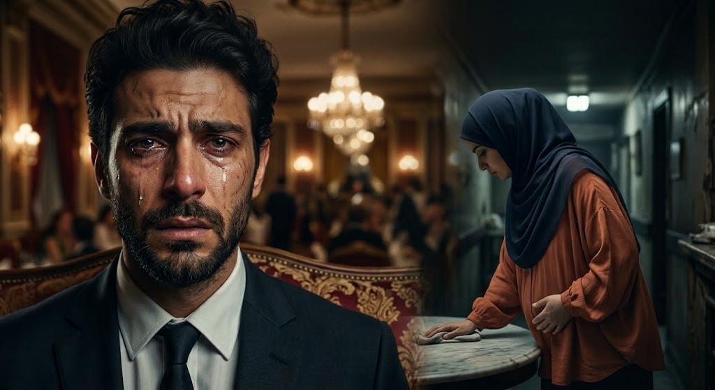 حين رآها تعمل نادلة… اكتشف الحقيقة التي قلبت حياته