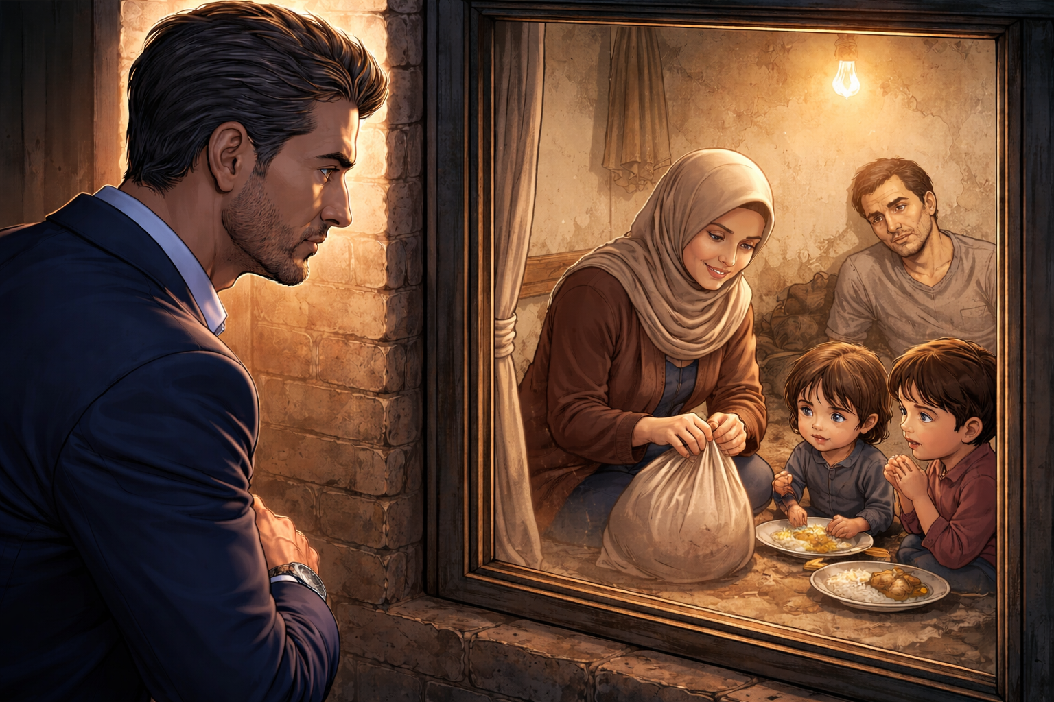 اللي كان مستخبي في الكيس… الحكاية اللي رجّعت قلب ملياردير للحياة