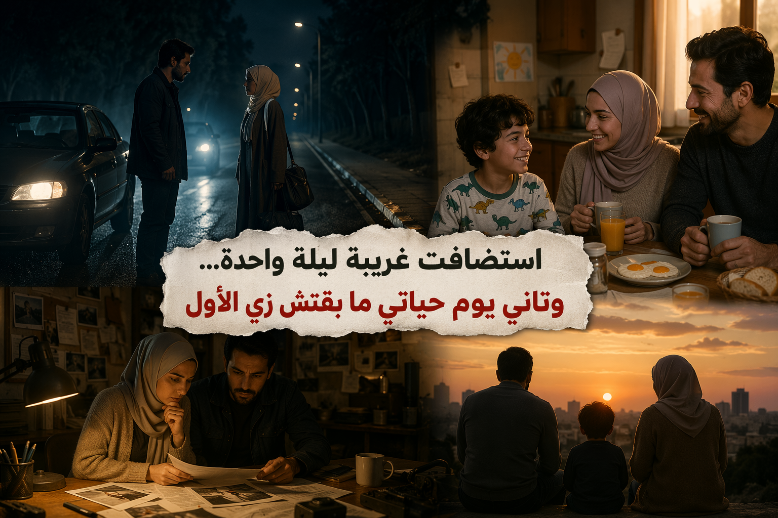 استضافت غريبة ليلة واحدة… وتاني يوم حياتي ما بقتش زي الأول