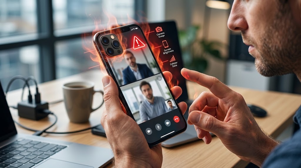 لماذا ترتفع حرارة الهاتف أثناء مكالمات الفيديو؟