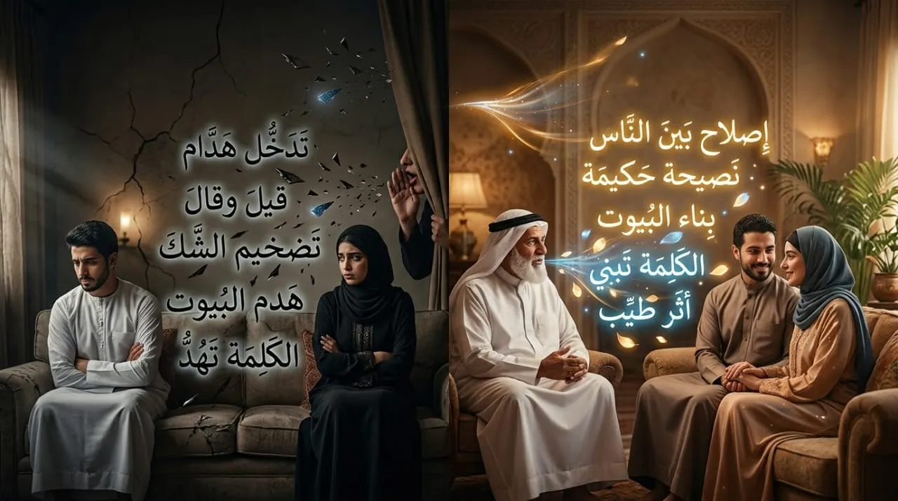 ابتعد عن خراب البيوت| تحليل شامل لحكمة قديمة لا تزال تنقذ بيوتًا كل يوم.. «كلمة تسقط أو تبني»